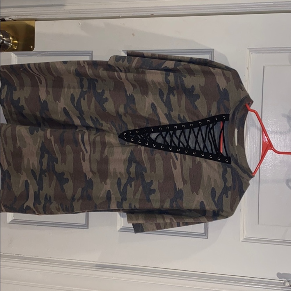 Cut out camo shirt